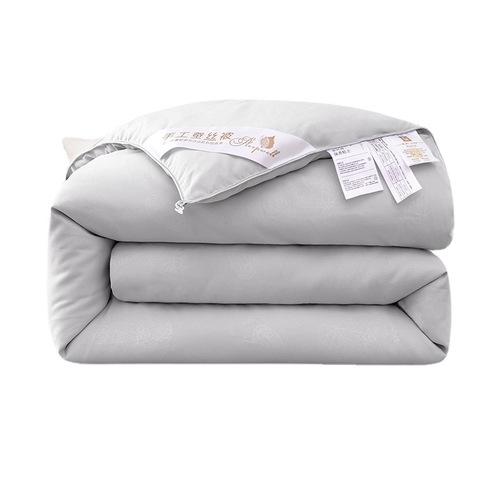 Handmade silk quilt 100% tussah silk quilt hotel bed and breakfast quilt core summer cool quilt spring and autumn four seasons quilt mother quilt wholesale