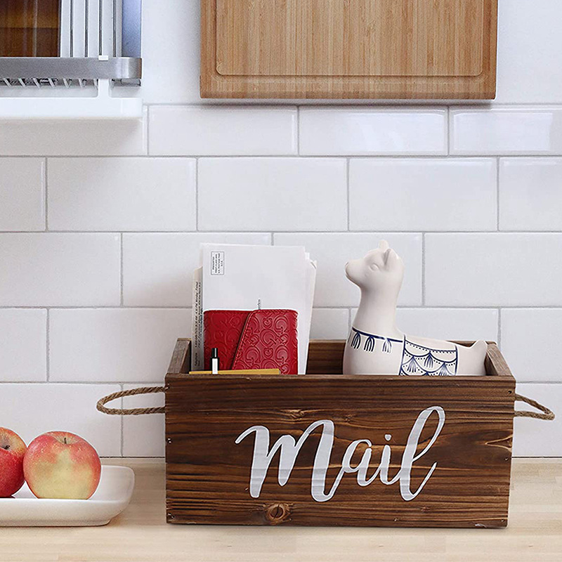 Organizzatore da tavolo da lavoro in stile country europeo e americano transfrontaliero, scatola portaoggetti per ufficio, bagno e fattoria_voghion.com