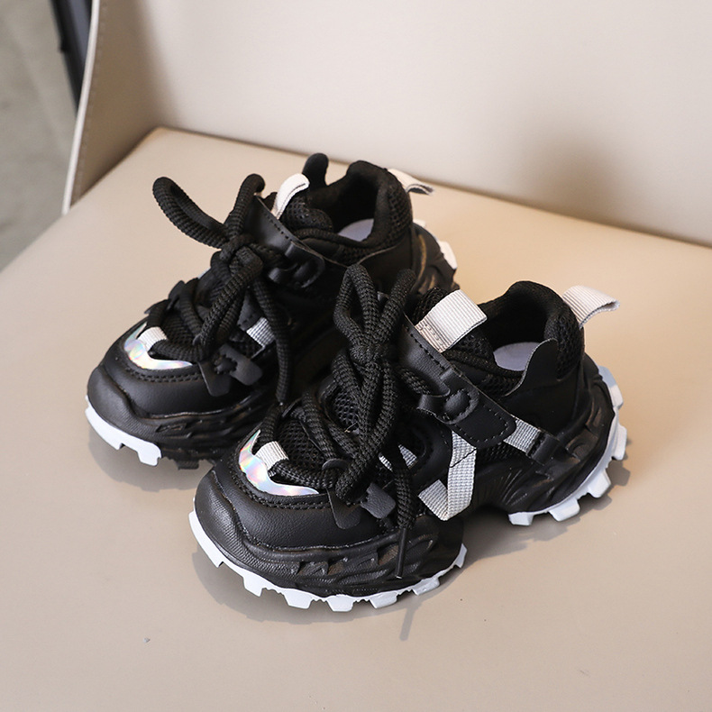 Sneakers bambina scarpe da ginnastica alla moda lacci morbide_voghion.com