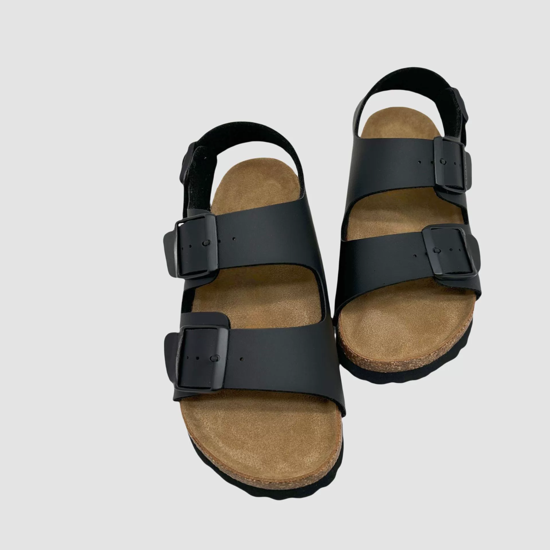 Сандалии Sanpo с пробковой толстой подошвой Birken, мужские и женские, оригинальные, плоская подошва, ленивые шлёпанцы, полуперетяжка Boken