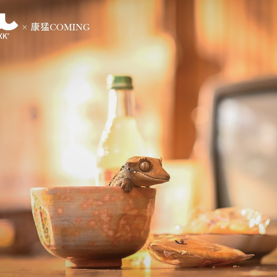 JXK & Kang Meng 모델 섬모 앵글 Shougong Gecko 시뮬레이션 모델 패션 손으로 만든 선물 공예 장식품