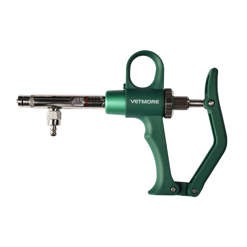 Jeringa continua tipo tubo, vaca, oveja, cerdo, pollo, pato, ganso, pescado, inyección continua ajustable, dispositivo de vacunación, aves de corral