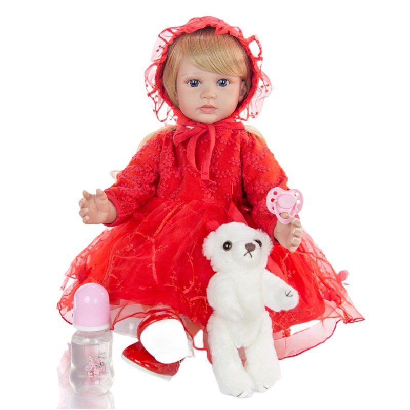 KEIUMI 24 pulgadas renacer muñeca renacer bebé de simulación de cuerpo de tela