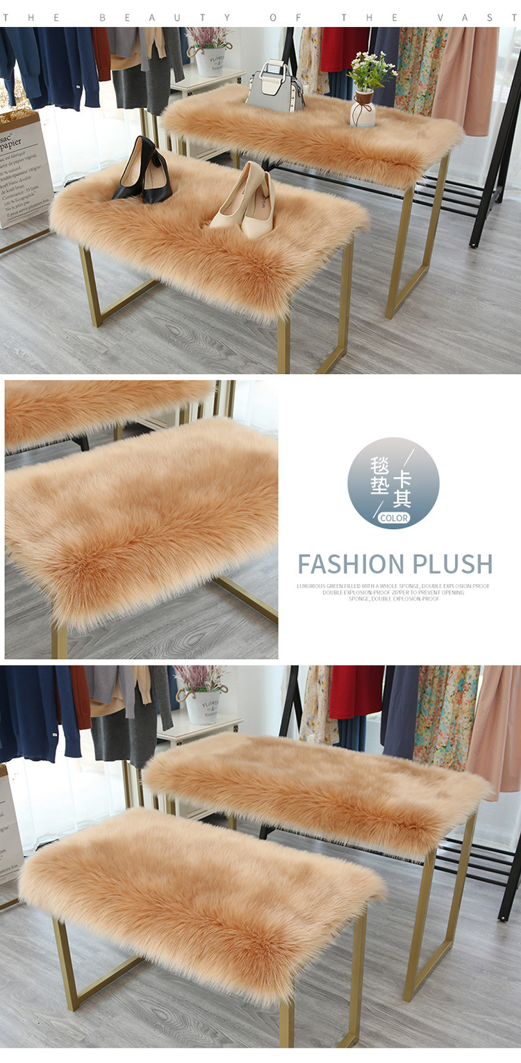 Carpet Door Mat Can Be Cut, Wabi-Sabi Style Carpet, Light Luxury Floor Mat, Silent Tatami Bay Window, Double-Sided Gray-White Carpet