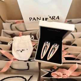 潘家风格韩国金属银色字母发夹女刘海夹子头饰发卡套装带包装