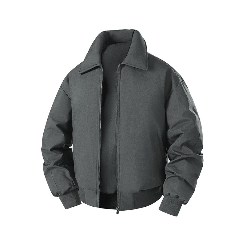 立领防风棉服男款冬季2025新款美式加厚保暖情侣面包服外套|undefined