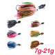 New bearded guy baffle lure anti-hanging composite rotating sequins 7g-21g jig spinner