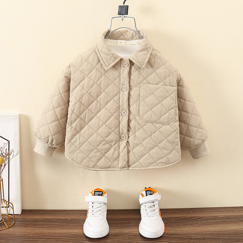 오프 화이트 코튼 코트