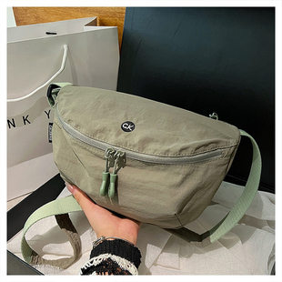 New bag for women's large capacity tote bag for students' class shoulder bag for work crossbody bag niche nylon cloth women's bag
