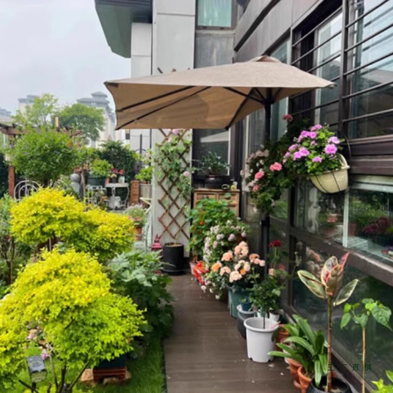 Wall-Mounted Half-Side Umbrella, Outdoor Sunshade Umbrella, Outdoor Garden Sunshade Umbrella, Sun Umbrella, Adjustable Side Umbrella, Green Plant Sunshade Wall-Mounted Half-Side Umbrella, Outdoor Sunshade Umbrella, Outdoor Garden Sunshade Umbrella, Sun Umbrella, Adjustable Side Umbrella, Green Plant Sunshade