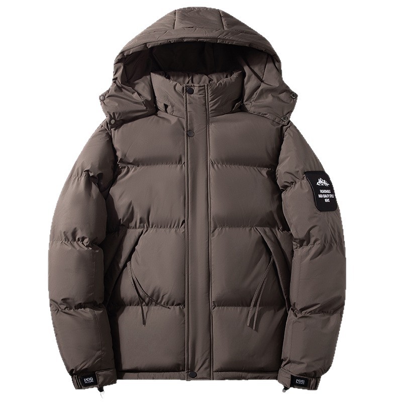 Trajes de algodón de pluma transfronterizos para hombres invierno nuevo tipo desmontable con capuzas de algodón de negocios ocio grueso chaqueta de algodón cálida