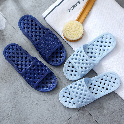 Home bathroom leaky slippers summer men and women couple hotel hollow bath leaking wholesale four seasons sandals slippers