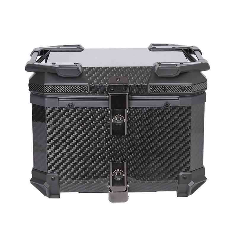 Aerospace grade 12K carbon fiber tail box aluminum alloy large capacity motorcycle tail box scooter electric car trunk