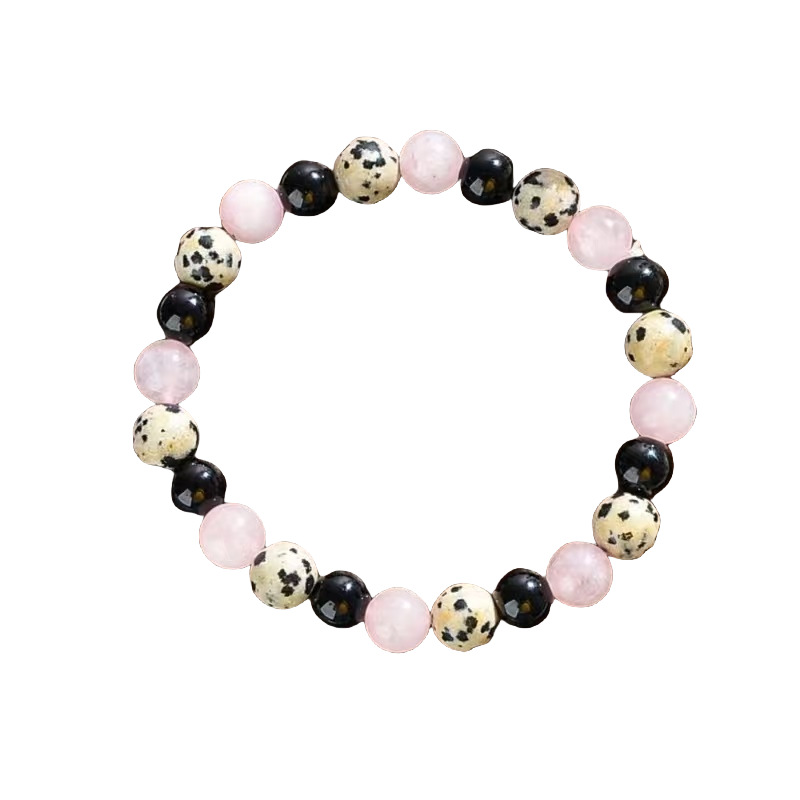 TEMU transfronterizo europeo y americano venta caliente pulseras de piedra de 8mm labslázuli blanco amatista pulsera con cuentas spot al por mayor