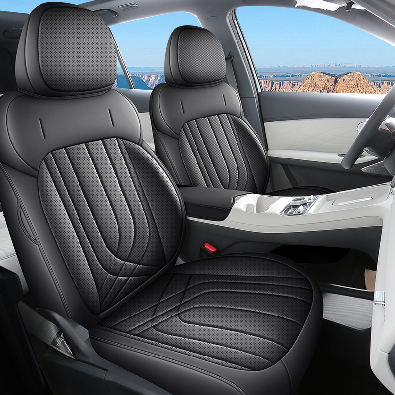 Geely Full Leather Seat Cover for Geely Galaxy Starship 7EM-i (Modelə uyğun (Original) oturacaq örtükləri) - starship-7em-i-5-seater-front-row-full-cover-rear-row-half-cover