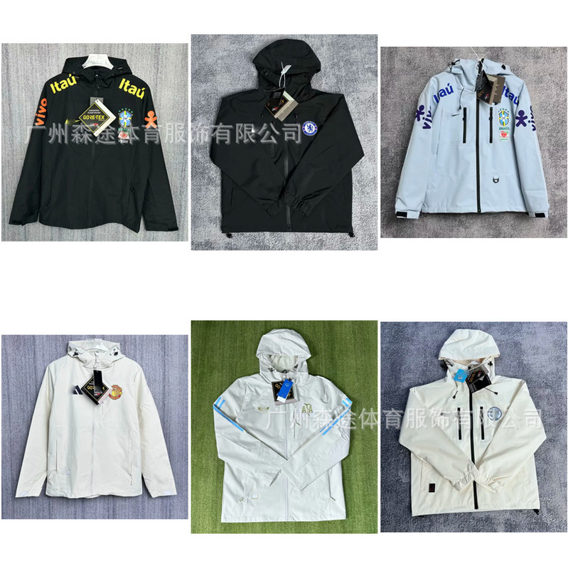 2025 New Football Jacket Brazil Santos Neymar Same Style Windbreaker High Quality Jacket 2025 New Football Jacket Brazil Santos Neymar Same Style Windbreaker High Quality Jacket