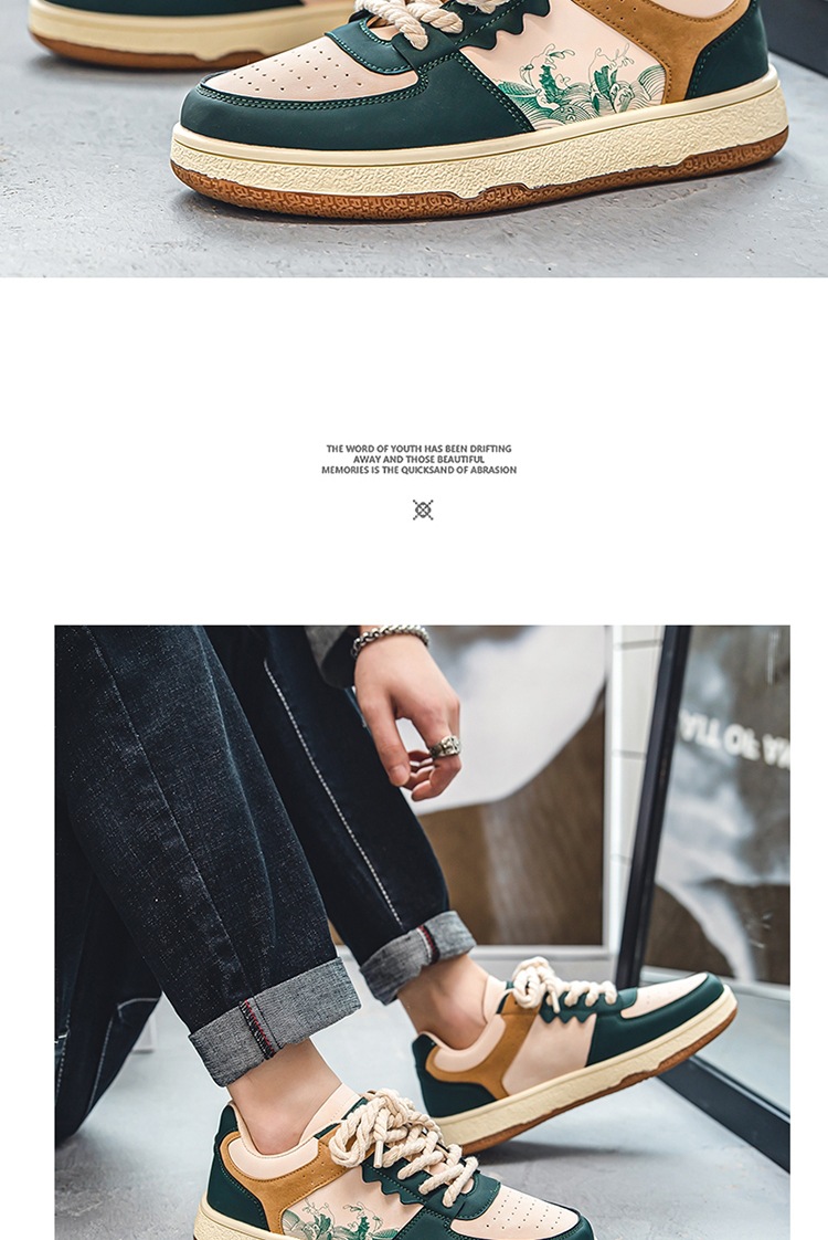 Spring Autumn Trendy Men's Casual New Four Seasons Versatile Breathable Korean Fashion Board Shoes Flat and Lightweight_voghion.com