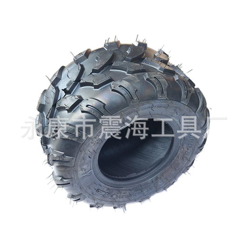 ATV改装沙滩车配件 真空越野拖花加厚18*9.5-8寸轮胎耐磨后轮外胎