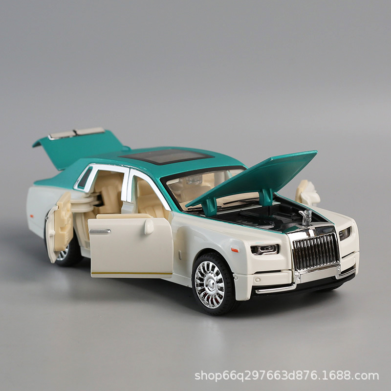 Open the door and talk about the phantom car model children's inertia toy car boy baby simulation sound and light music car