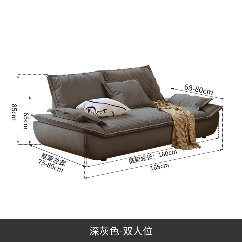 dark gray [Pillow_2]-Double 170CM [Send Two Pillows]]