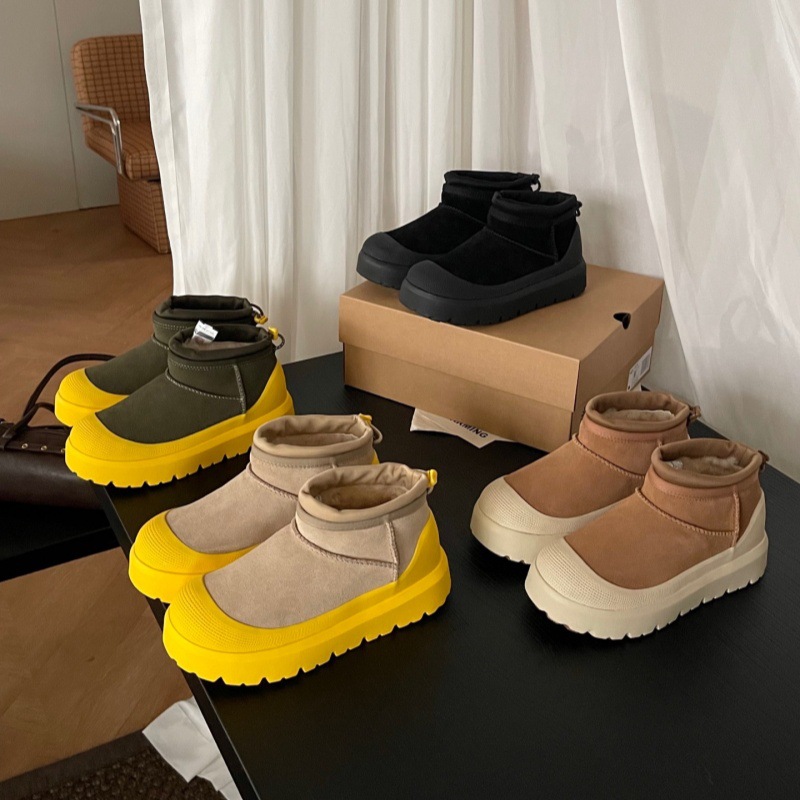 桑坡一脚蹬新款塔斯曼情侣羊毛靴王一博同款迷你中邦雪地靴