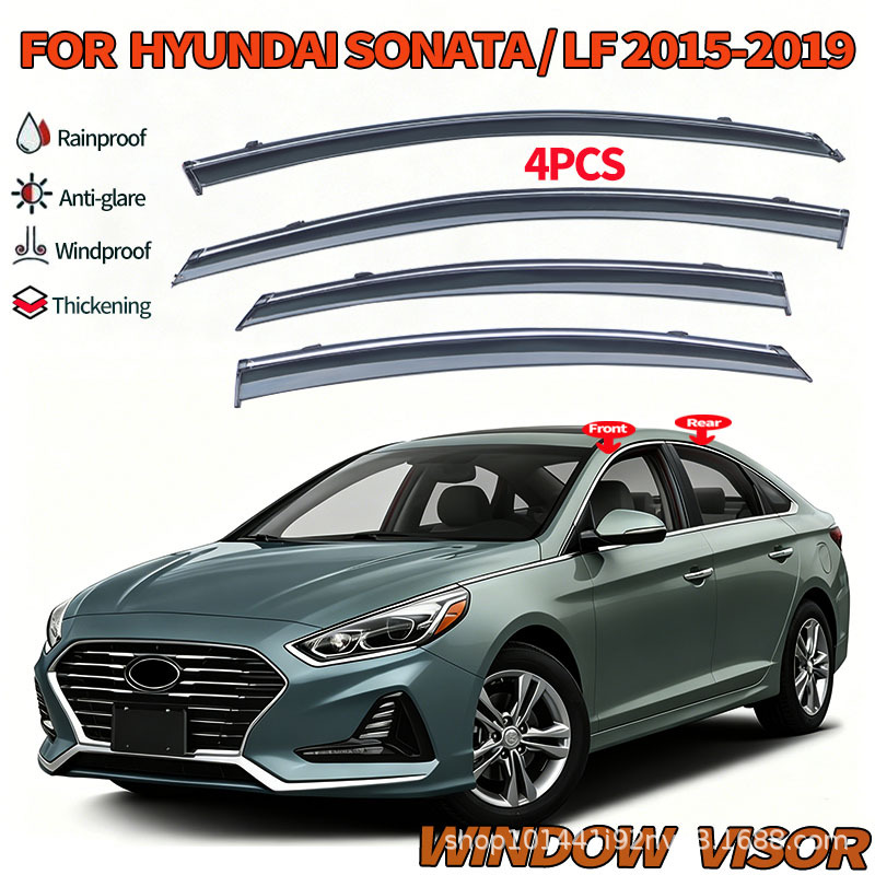 Cross-Border Applicable for 14-19 Ninth-Generation Sonata Lf Rain Visors Window Visor