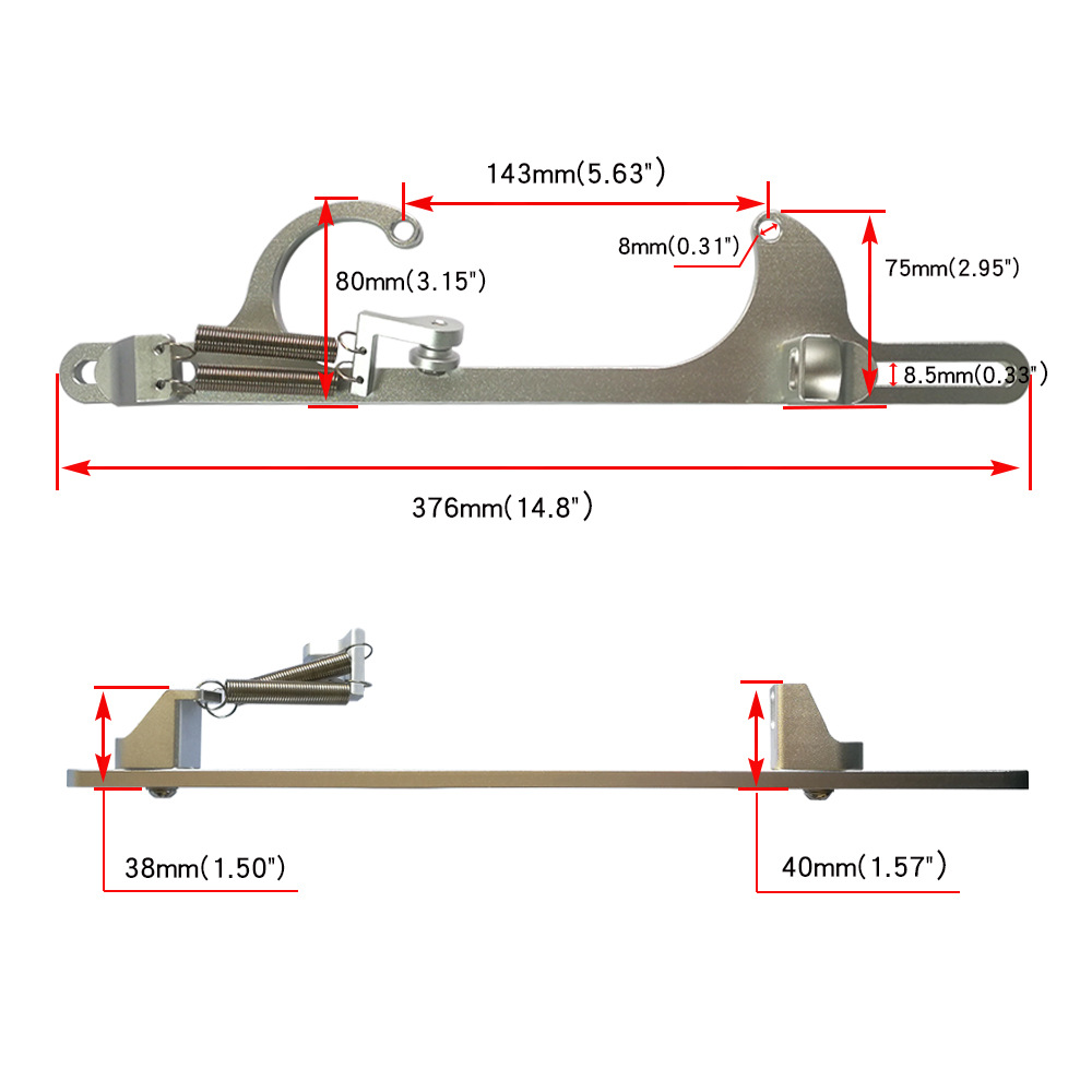 Cross-border auto parts modified throttle base cable base section aluminum alloy throttle cable 4150 factory