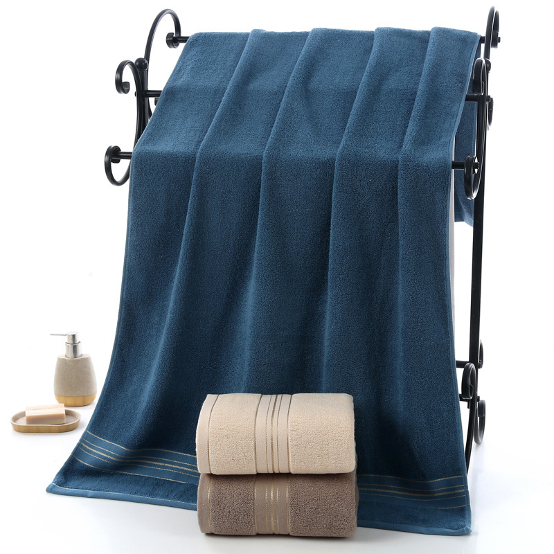 Factory Direct Sales of Large Bath Towels, Wholesale Soft Adult Household Towels, Absorbent Polyester-Cotton Bath Towels, Custom Hotel Towels