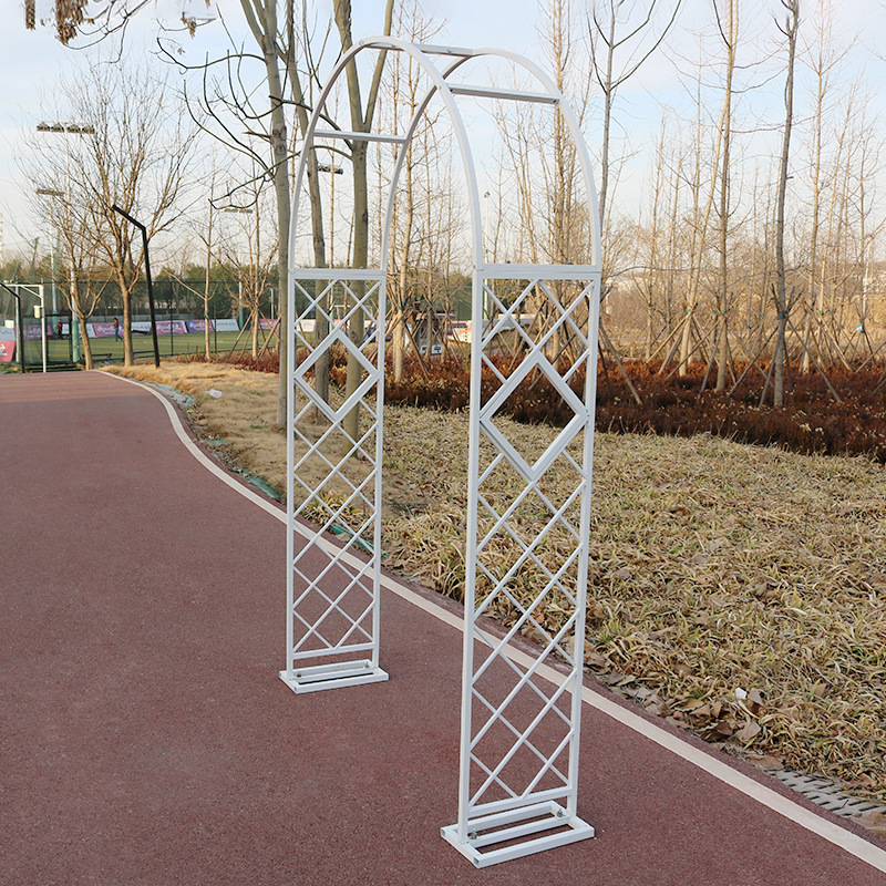 花园植物藤架爬拱门花架铁艺花门月季花户外架庭院装饰铁架绿萝