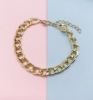 Fresh accessory, fashionable chain, metal bracelet, European style, simple and elegant design