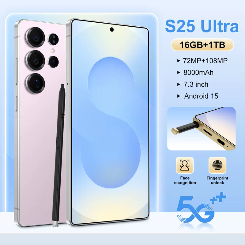 Кроссбордер зарубежный горячий продаж S25 Ultra оригинальный смартфон 16+1Т Android телефон производитель фабрика цена