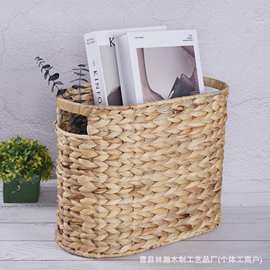 跨境家用可手提款收纳筐室内洗浴脏衣篮手工编织葫芦草杂物收纳篮
