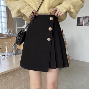 Women's Spring, Autumn and Summer Short Skirts, High-Waisted Slim Skirts, Irregular One-Step Skirts, New Pleated Skirts, Hip-Hugging Skirts