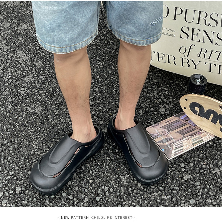 Chef Shoes Closed Toe Solid Color Comfortable Indoor Slip-ons_voghion.com