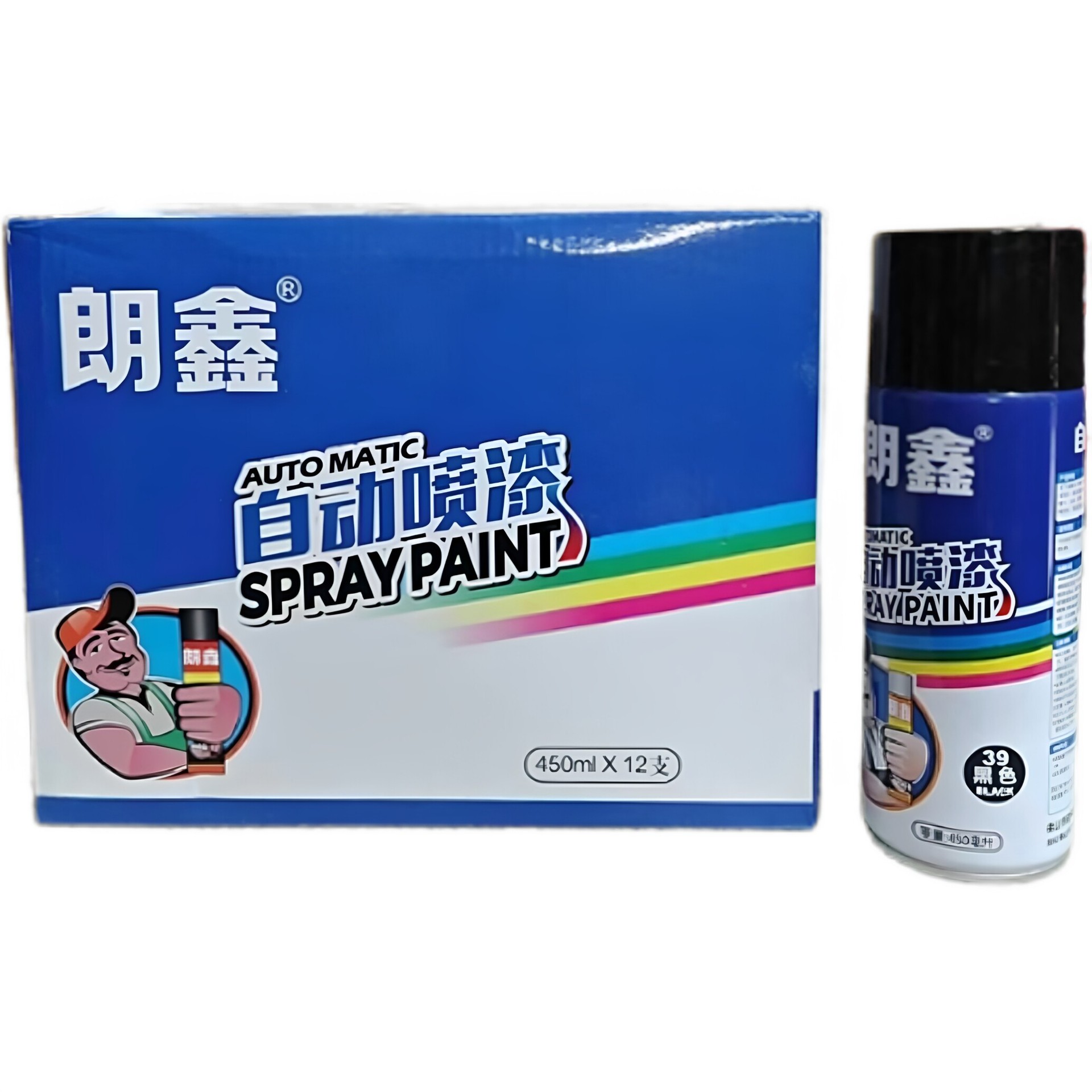 Langxin Automatic Spray Paint Metal Rust proof Furniture Wooden Hand cranked Spray Paint Can Car Gra