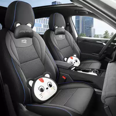 Modelə uyğun (Original) oturacaq örtükləri — suitable for all seasons, full - starlight-black-cartoon-version-seven-seats-require-five-seat-covers-full-coverage-for-the-front-row-partial-coverage-for-the-back-row