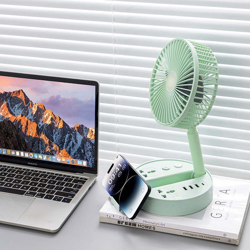 Verano con enchufe de ventilador USB TYPE-C pequeño ventilador tablero de enchufe tablero de escritorio portátil