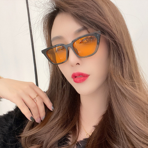 Sunglasses men's internet celebrity driving sunglasses women's fashionable pilot glasses retro style  new model 3924