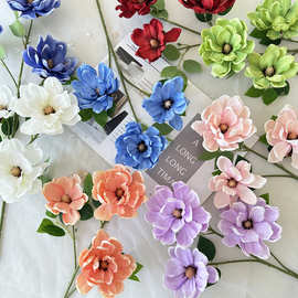 婚庆绢花仿真花高级感玉兰逼真假花场景布置花艺diy材料家居装扮