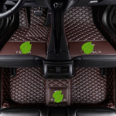 Suitable for Tesla Model: Modelə uyğun ayaqaltı - tesla-model-y-single-layer-coffee-color