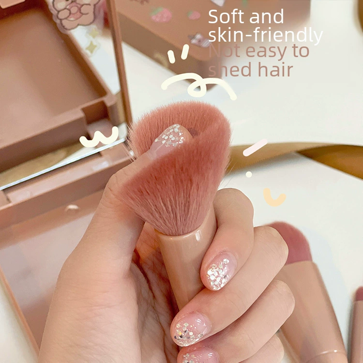 Handheld small brush, universal foundation, 5 pieces