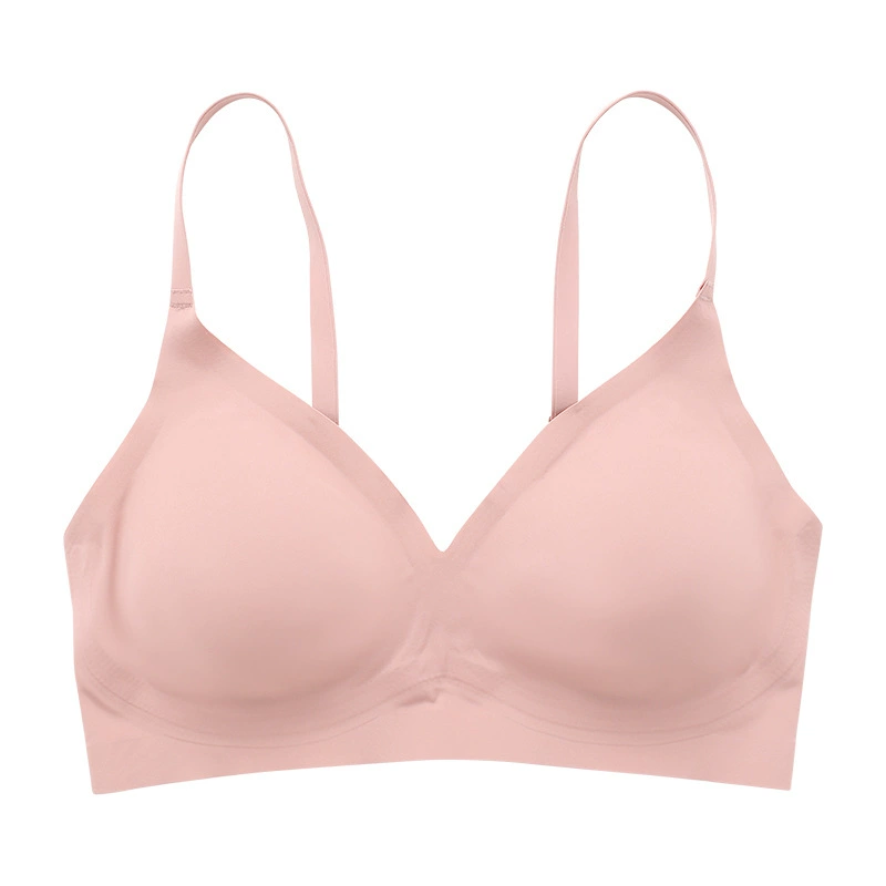 Wireless Bra Plus Size, Comfortable Breathable Seamless Top with Detachable Pads