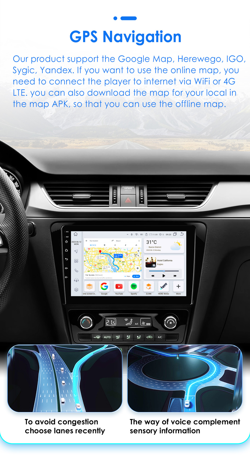 Cross-border applicable to Volkswagen Skoda Ming Rui 13-18 Android large screen navigation GPS reversing image all-in-one machine