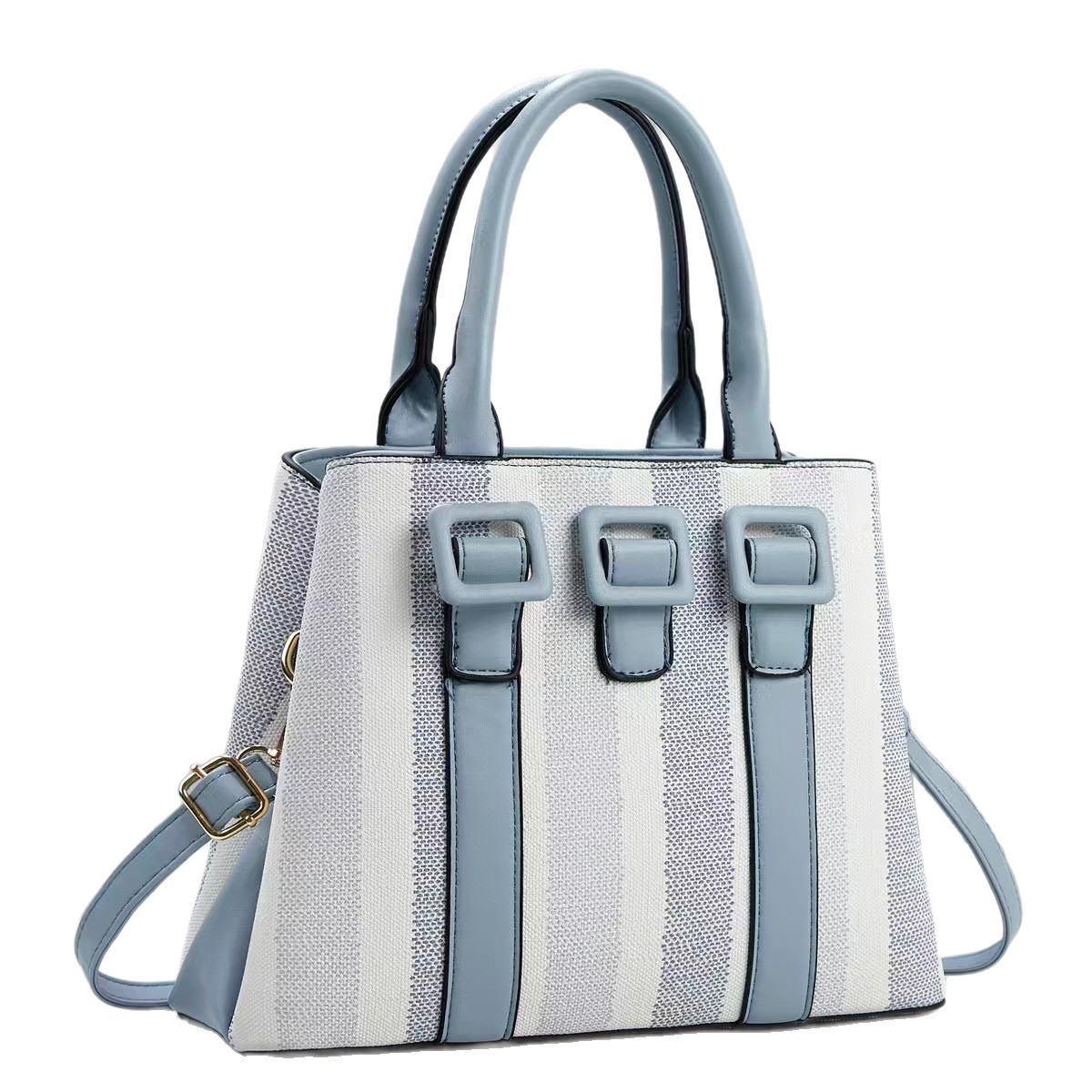 Bolsa de mano casuales a rayas simples temperamento de moda bolsas de hombro de viaje diario versátil mochila bolsas transfronterizas