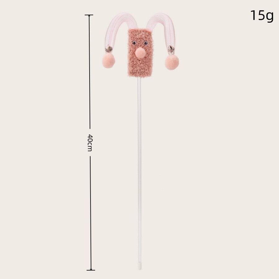 핑크 광대 재미있는 고양이 스틱