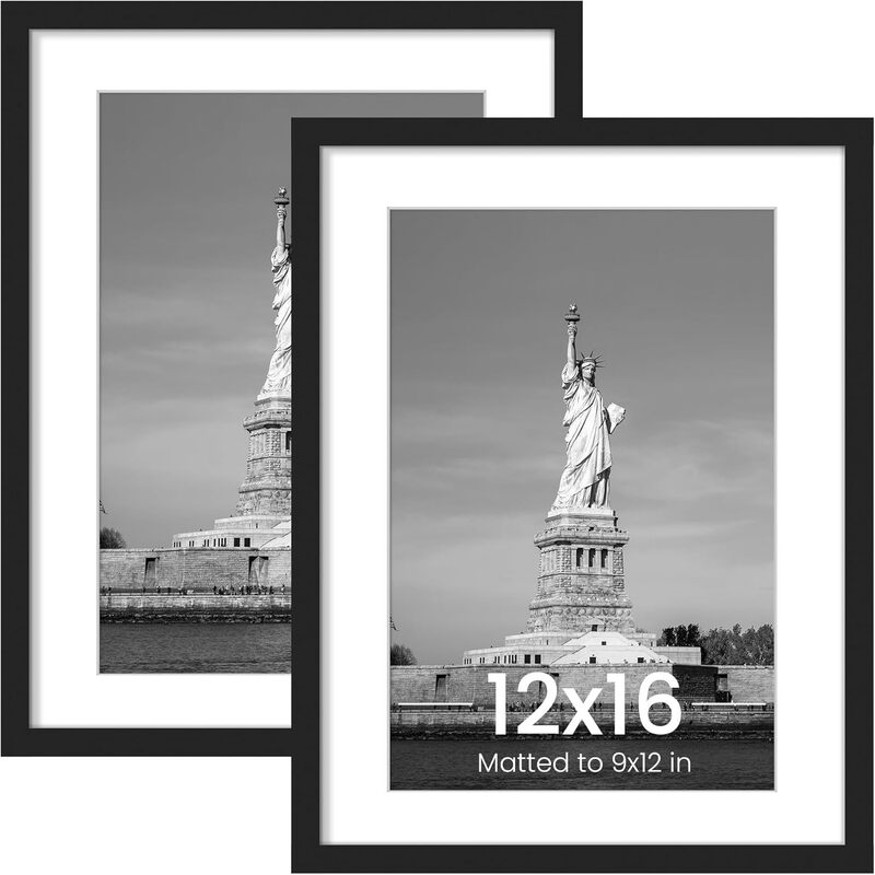 Meike Duo Amazon Temu Shein 12*16 Wooden Wall-Mounted Decorative Picture Frame Set of 3 or 5 Pieces Wall Hanging Style