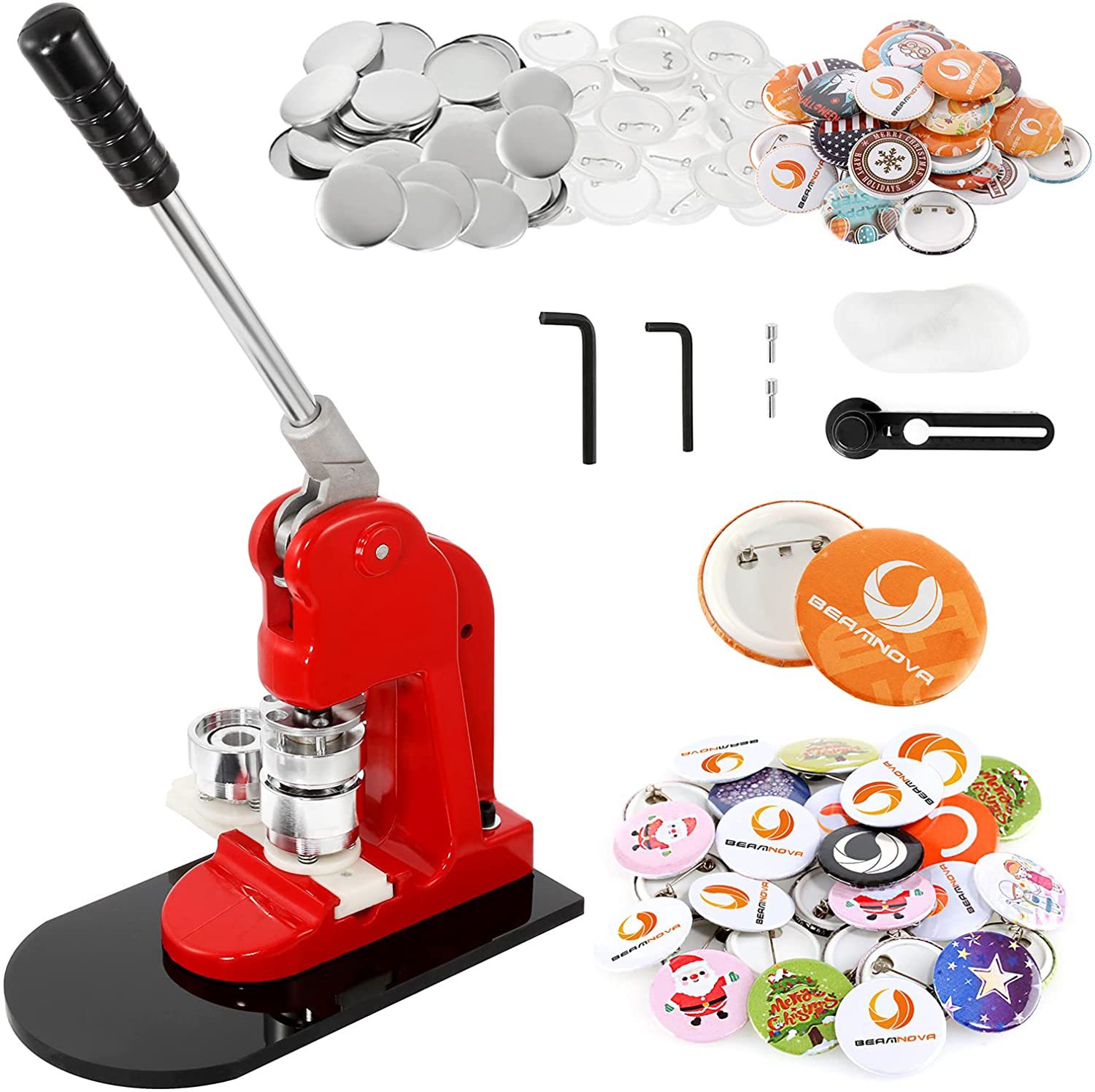 Kit de Materiales para Insignias 58mm 100 Piezas para Manualidades DIY