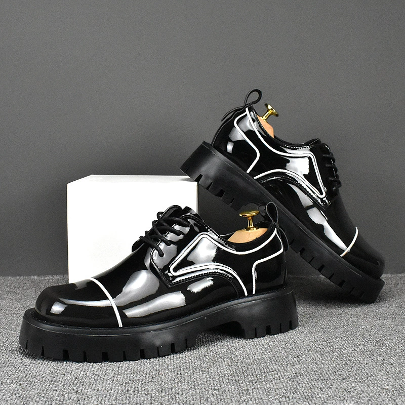 Осенне-Зимняя Новая универсальная обувь из воловьей кожи с низким верхом, Повседневная Деловая обувь из мягкой кожи, мужская обувь, легкая модная