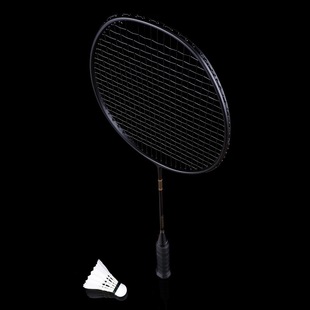 Full Carbon Badminton Racket National Team Training Racket 5U Ultra-Light Nano Carbon Fiber 100Zz Balanced Blade Single Racket