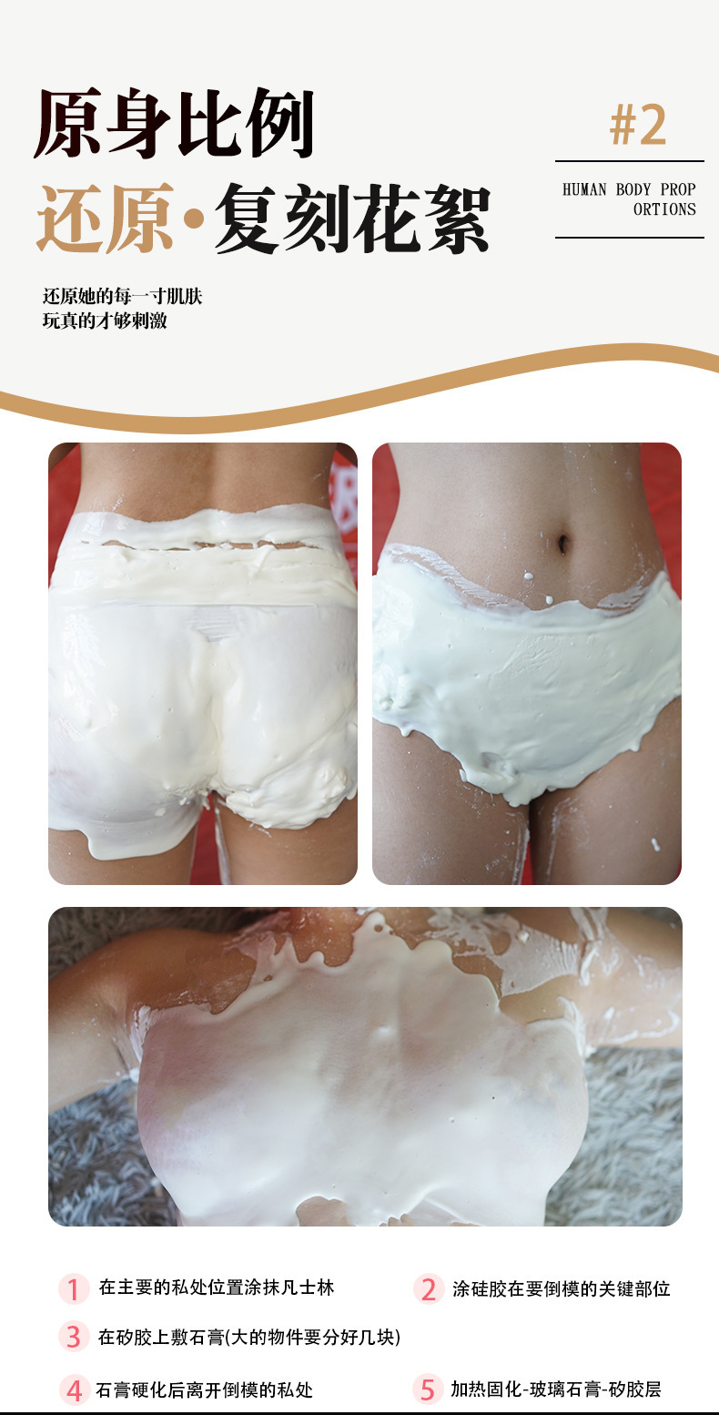 Jiuai Half-Body TPE Masturbator with Dual-Channel Inverted Mold Design — detail image 3